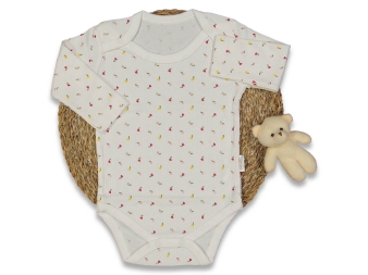 KIZ 1/9 AY KÜÇÜK LALE BASKILI KOLLU KÜÇÜK BADİ