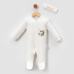  KIZ ÖNDEN ÇITÇITLI KUŞ BASKILI TULUM