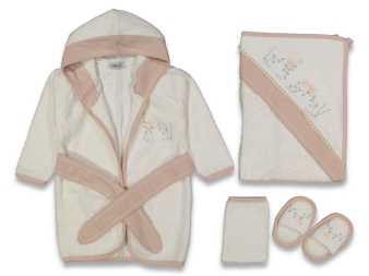 UNISEX 1/12 AY DALDA KUŞ BORNOZ SET