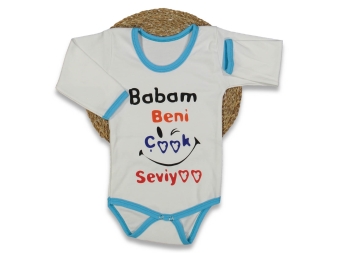 UNISEX 1/36 AY 40/1 PENYE UZUN KOLLU BABAM YAZILI 