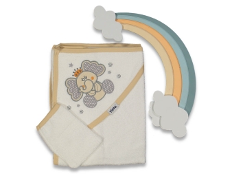 BEBE 1/24 AY TEK KAT KRAL FİL NAKIŞLI HAVLU SİLGİ