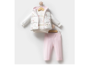 KIZ 6/18 AY ÇİÇEKLİ 3 LÜ TAKIM 