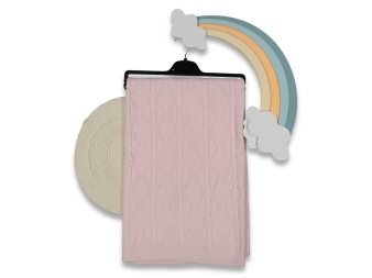 UNISEX 12/12 AY BAKLAVA DESEN SAÇ ÖRGÜ TRİKO BEBEK