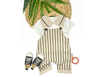 KIZ 3/12 AY DİK ÇİZGİLİ SALOPET