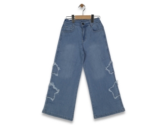 KIZ 5/8 YAŞ AÇIK MAVİ  KOT PANTOLON