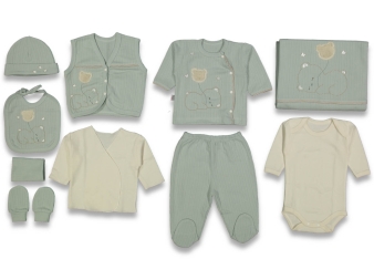 ERKEK 1/3 AY BALONLU AYI BAKIŞLI ZIBIN SET