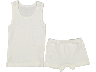 UNISEX 1/3 YAŞ JAKARLI BOXER ATLET TAKIM