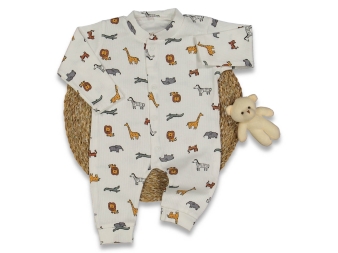 ERKEK 0/6 AY HAYVANLAR ALEMİ MANŞETLİ TULUM 