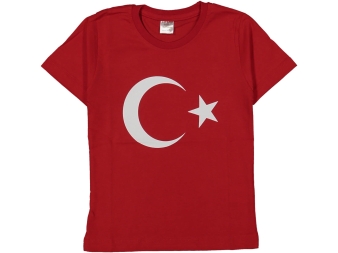 UNISEX 5/8 YAŞ AYYILDIZ BASKILI TİŞÖRT