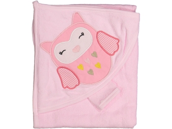 BEBE RENKLİ BAYKUŞ HAVLU