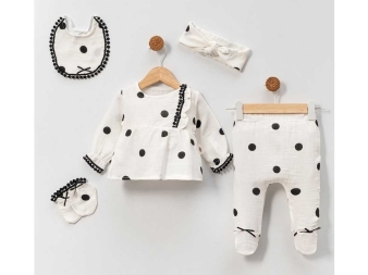 KIZ 1/3 AY PUAN DESENLİ 5 Lİ TAKIM