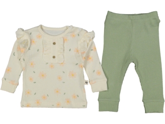 KIZ 3/12 AY FIRFIRLI ÇİÇEKLİ 2Lİ TAKIM 