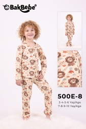 BAKBEBE 500E-8/1-ASLANLI PİJAMA TAKIMI