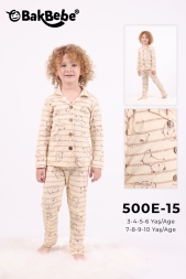 BAKBEBE 500E-15/1-AYICIKLI PİJAMA TAKIMI