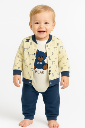 ERKEK ERKEK/ERKEK AY AYILI 3\'LÜ TAKIM (3-6-9 AY)