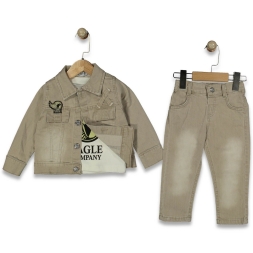 ERKEK 2/5 YAŞ CEP KAPAKLI KOT RENKLİ 3 LÜ TKM