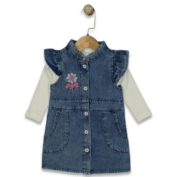 KIZ 9/24 AY ÇİÇEK NAKIŞLI BADİLİ JİLE