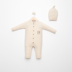 UNISEX 3/12 AY TRİKO NAKIŞLI TULUM