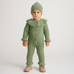 KIZ 3/12 AY TRİKO TULUM ŞAPKA