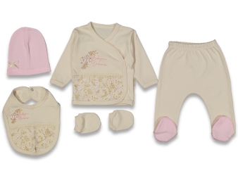 KIZ 3/3 AY ÇİÇEKLİ 5Lİ ZIBIN TAKIM