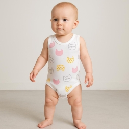 KIZ 12 Ay,18 Ay,24 Ay,3 Yaş RAPORLU KEDI BASKILI K