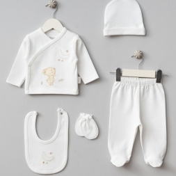 UNISEX 1/3 AY AYI VE AYICIKLAR 5 Lİ ZIBIN TAKIMI