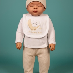 ERKEK 1/3 AY SEVİMLİ TRENDEKİ AYICIK 5 PARÇA ZIBI