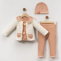 KIZ 9/18 AY KALP KAPİTONE CEKETLİ 3 LÜ TAKIM