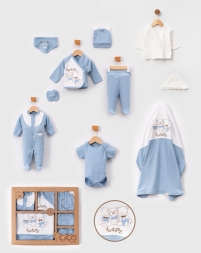 BELEMİR - 7078 / Ayıcık Nakışlı 10\'lu Hastane çıkış seti