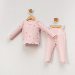 BELEMİR - 7123 / Baskılı 2\'li Kız Likralı Ribana Takım