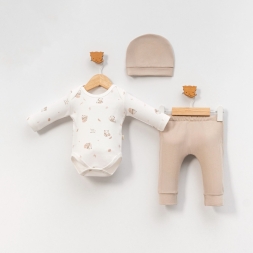 BELEMİR - 7151/ Panda baskılı 3\'lü Takım