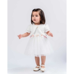 KIZ 9/18 AY  DELİKLİ BRODELİ ELBİSE