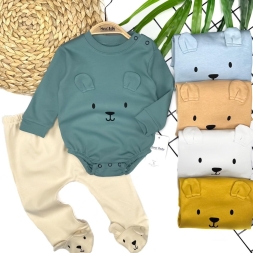 ERKEK 3/12 AY AYI SURAT BASKILI 2Lİ TAKIM