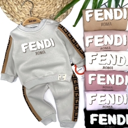 ERKEK 9/24 AY ROMA BASKILI KAPŞONLU 2Lİ TAKIM