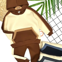 ERKEK 2/5 YAŞ KAPŞONLU CEPLİ ŞARDONLU 2Lİ TAKIM