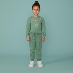 KIZ 2/5 YAŞ COURE KALP TAŞLI ŞARDONLU TAKIM