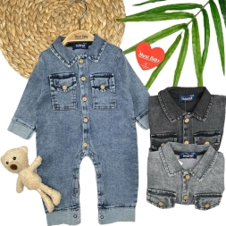 BEBE 6/18 AY CEPLİ KOT TULUM