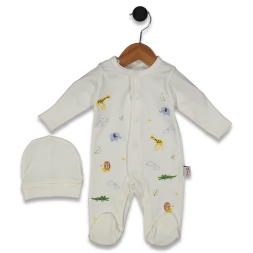 KIZ 0/6 AY ÇİÇEKLİ ARILI TULUM