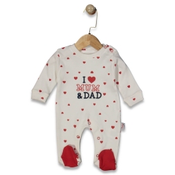 KIZ 0/3 AY I LOV MOM DAD BASKILI 3LÜ TULUM