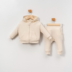 Belemir-7137 / Kapüşonlu Fermuarlı 2\'li Takım