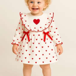 KIZ 6/18 AY KALPLİ SUZİNELİ ELBİSE