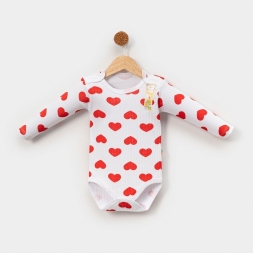 KIZ 1/9 AY RAPORLU BÜYÜK KALP DESENLİ KUCUK UZUNKO