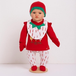 KIZ 3/3 AY MEYVE NAKISLI 5Lİ ZIBIN TAKIM.