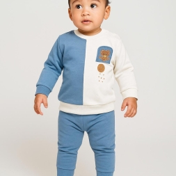 ERKEK 6/18 AY AYICIK NAKISLI İKİLİ TAKIM.