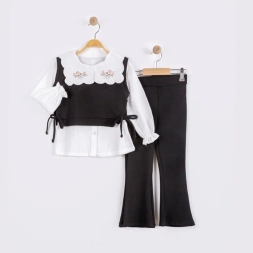 KIZ 2/5 YAŞ HIRKALI ÜÇLÜ TAKIM