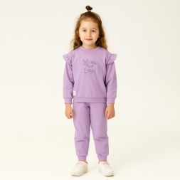 KIZ 6/18 AY FIRFIRLI NAKIŞLI LOVE KIZ BEBEK TAKIM