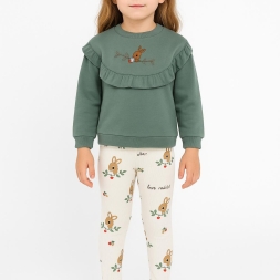 KIZ 6/18 AY TABŞAN NAKIŞLI BASKILI TAKIM