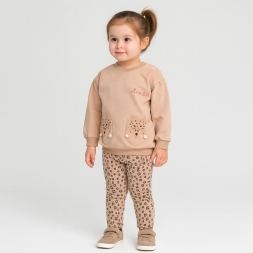 KIZ 6/18 AY NAKIŞLI LEOPAR BASKILI