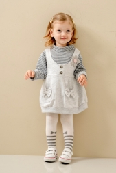 KIZ ÇOCUK KIZ ÇOCUK/KIZ ÇOCUK AY ÇİZGİLİ ÇITIR