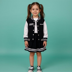 KIZ 9/24 AY KOLEJ ETEKLİ ÜÇLÜ KIZ TAKIM